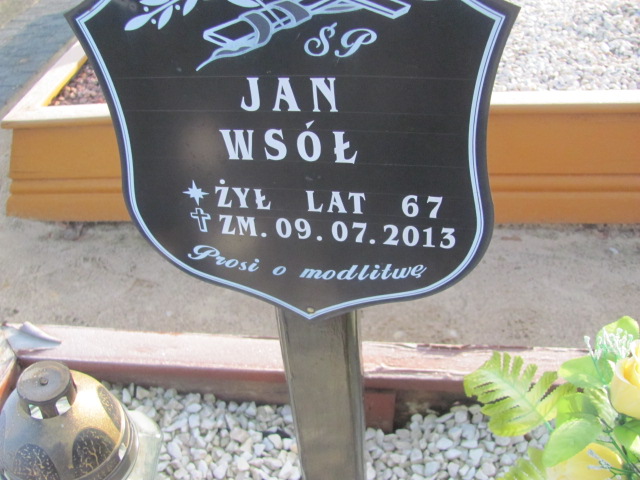 Jan Wsół 1946 Wieluń - Grobonet - Wyszukiwarka osób pochowanych