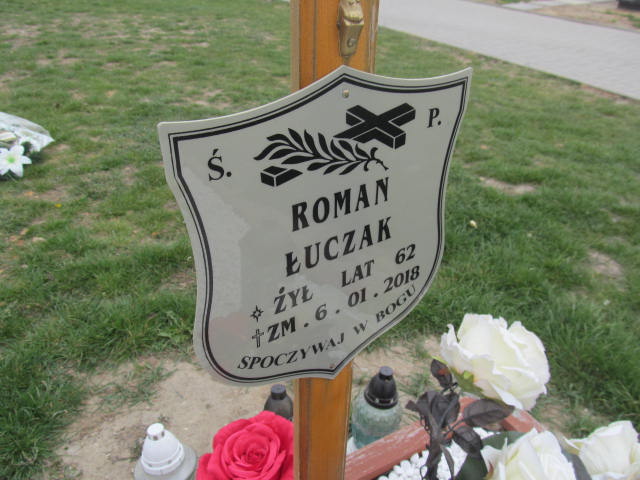 Roman Łuczak  1956 Wieluń - Grobonet - Wyszukiwarka osób pochowanych